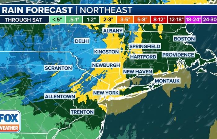 La tempête hivernale, la neige et le vent menacent le voyage de Thanksgiving à New York et dans le New Jersey