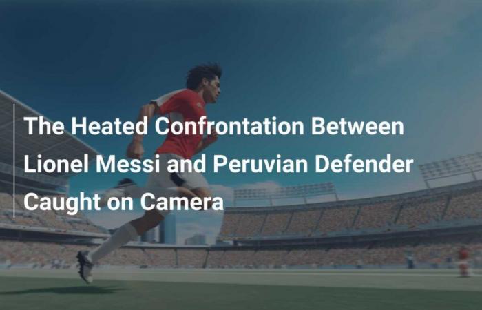 Confrontation houleuse entre Lionel Messi et le défenseur péruvien filmée