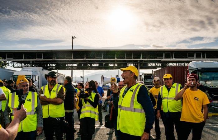 Après la levée du blocage, la circulation a repris sur l’autoroute A9 à Boulou