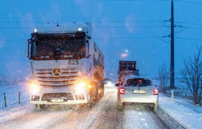 le pays en alerte jaune aux conditions glissantes