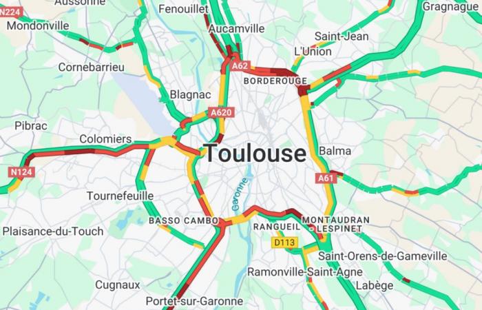 un mercredi noir sur les routes à Toulouse