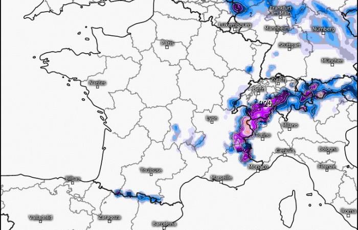 plusieurs centimètres annoncés, les secteurs du Rhône où il pourrait tomber