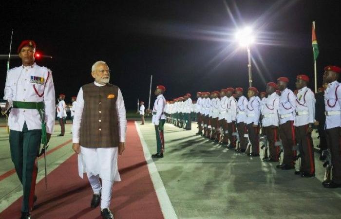 Les liens entre l’Inde et la Guyane devraient se renforcer avec l’arrivée du Premier ministre Modi à Georgetown pour une visite d’État de deux jours.