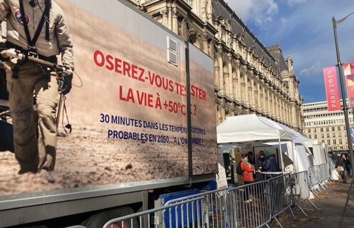 Vivre à Paris sous 50°C ? Une installation immersive permet de tenter l’expérience