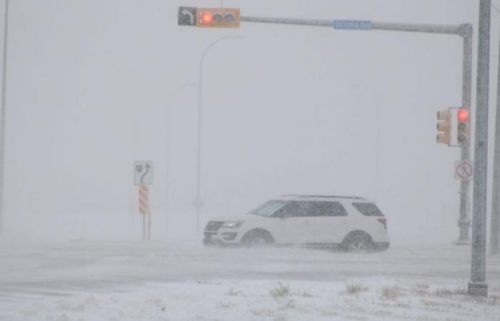 Conditions de conduite dangereuses dans le sud de la Saskatchewan