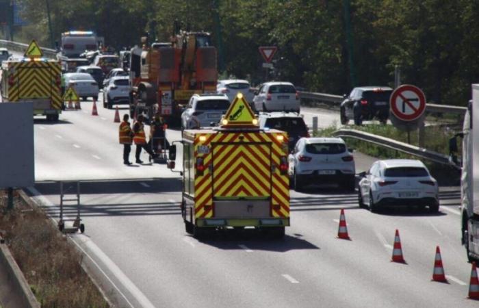 un véhicule en feu puis un accident entre 5 véhicules provoque des bouchons vers Lille