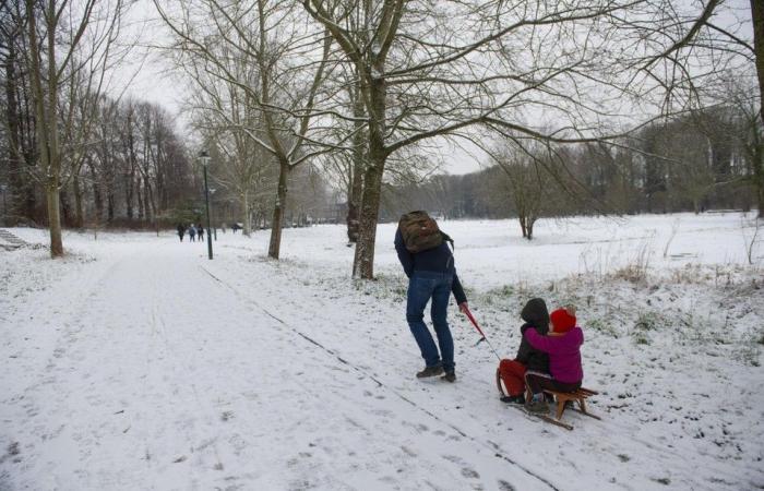 averses de neige et jusqu’à cinq centimètres de tapis d’hiver