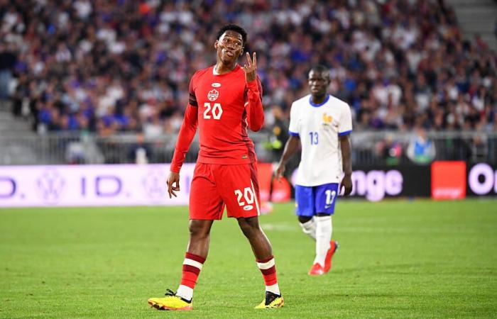 Jonathan David marque encore avec le Canada, un retour pour Bouaddi