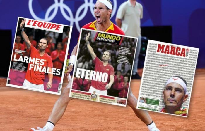 la revue de presse après la retraite de Rafael Nadal