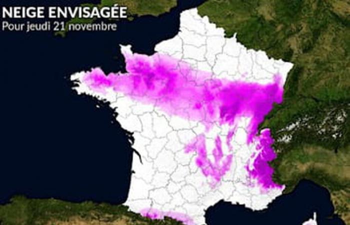 la neige s’accumule cette semaine en France, détails par région