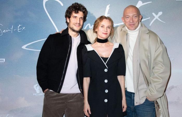 Vincent Cassel, Louis Garrel, Diane Kruger… Les stars réunies pour l’avant-première du film “Saint-Ex”