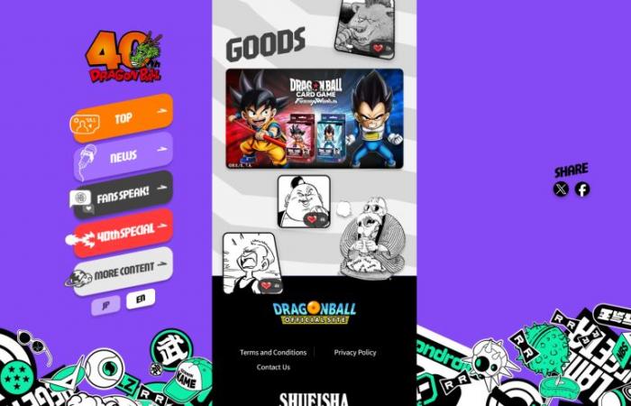 Le site officiel des 40 ans de Dragon Ball est ouvert – Dragon Ball Super