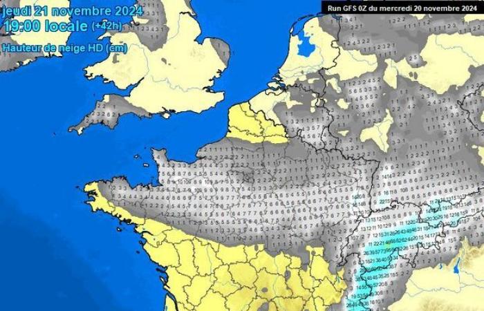 Où va-t-il neiger en plaine jeudi ? La carte se précise, incertitude pour l’Île-de-France