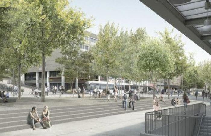 la future Place de la Gare en images