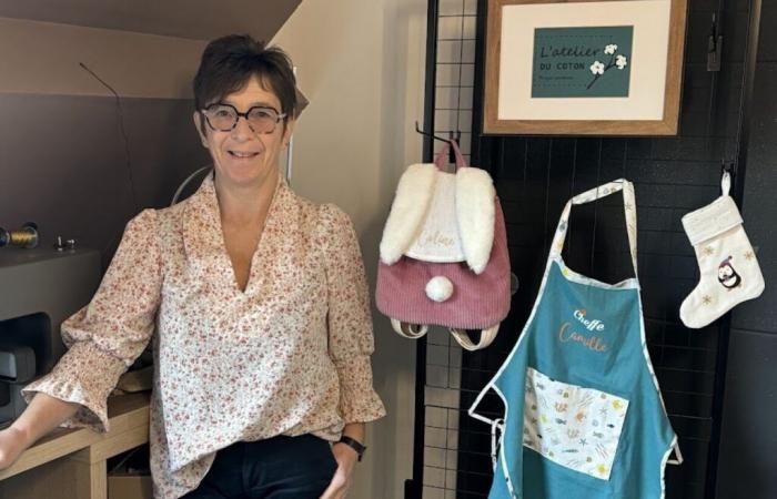 Passionnée de couture, Isabelle a créé son entreprise dans le Cotentin