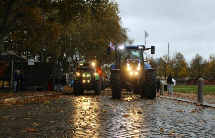 une manifestation pacifique des agriculteurs