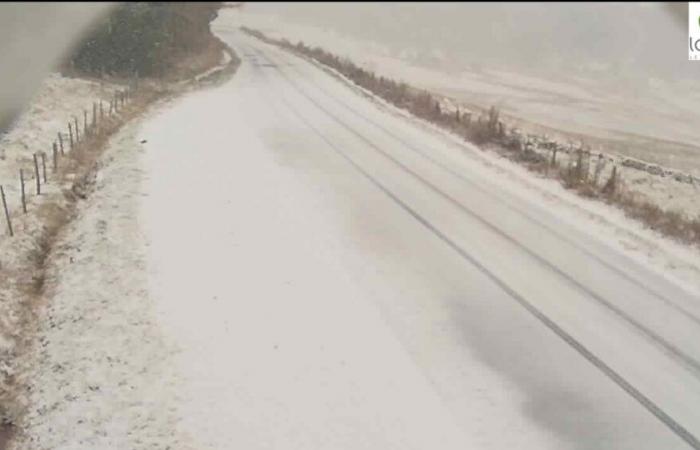 la neige tombe ce jeudi en Occitanie, des images en Lozère