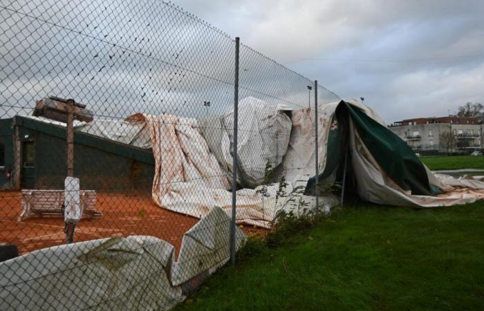 la bulle des courts de tennis a éclaté