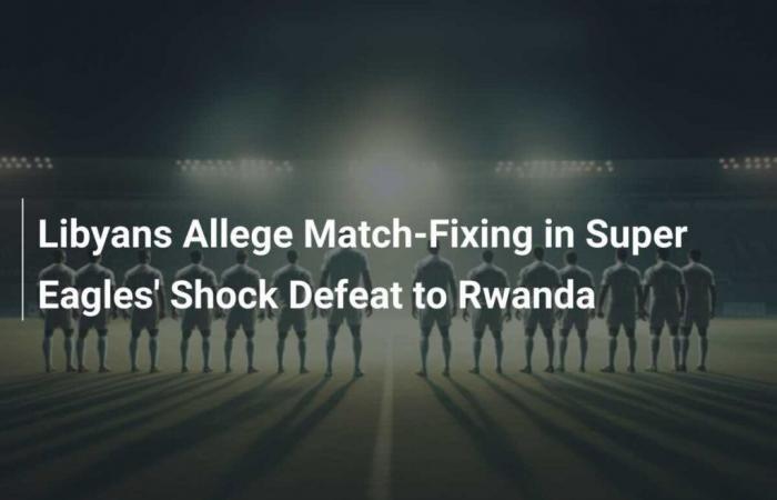 Les Libyens dénoncent la manipulation du match lors de la défaite choc des Super Eagles face au Rwanda