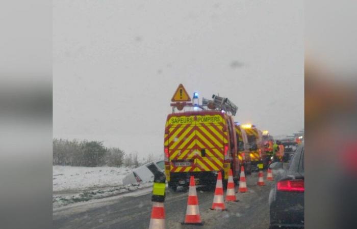 c’est le chaos sur les routes de Seine-Maritime