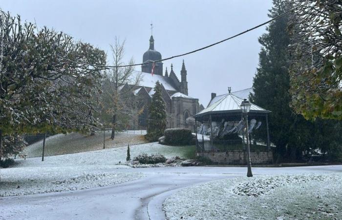 la neige est arrivée en Bretagne