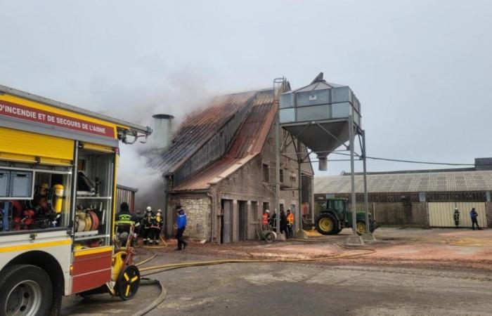 A Landifay, un incendie mobilise d’énormes moyens face au risque d’explosion