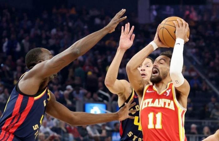 La défense de Draymond Green mène les Warriors devant les Hawks