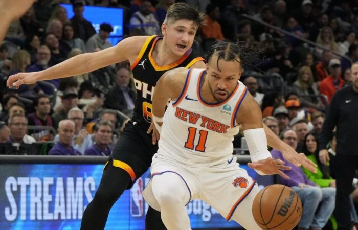 Les Suns tentent de mettre fin à une séquence de quatre défaites consécutives contre Mikal Bridges et Knicks