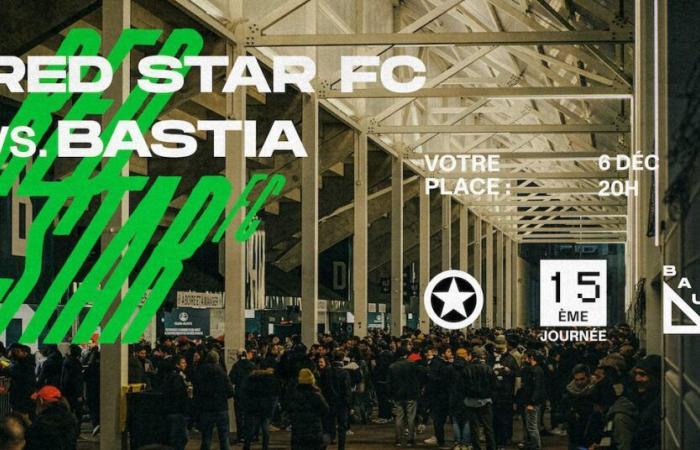 VOTRE PLACE POUR LE RED STAR FC / BASTIA