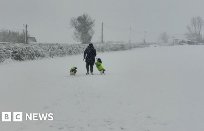 La neige et la glace ferment les écoles à l’approche de la tempête Bert