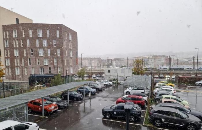 la neige arrive enfin au Havre