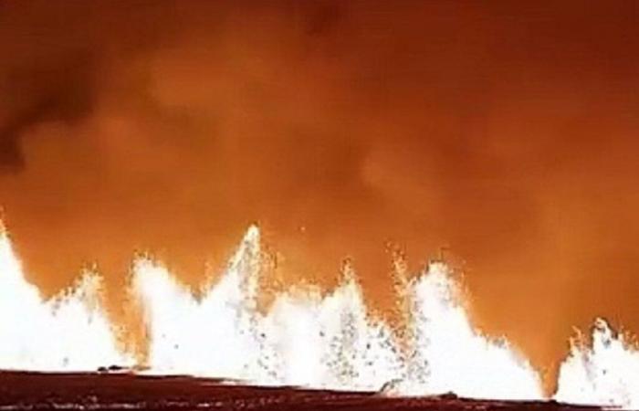 Nouvelle éruption volcanique spectaculaire en Islande, la septième en moins d’un an : vidéos !