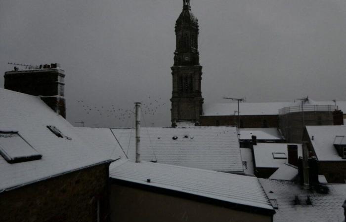 La neige est présente dans la Manche Sud, conditions de circulation difficiles