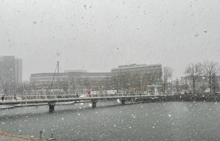 la neige arrive enfin au Havre