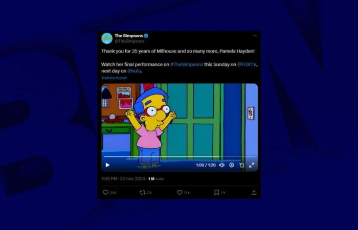 La voix de Milhouse prend sa retraite, 35 ans après ses débuts