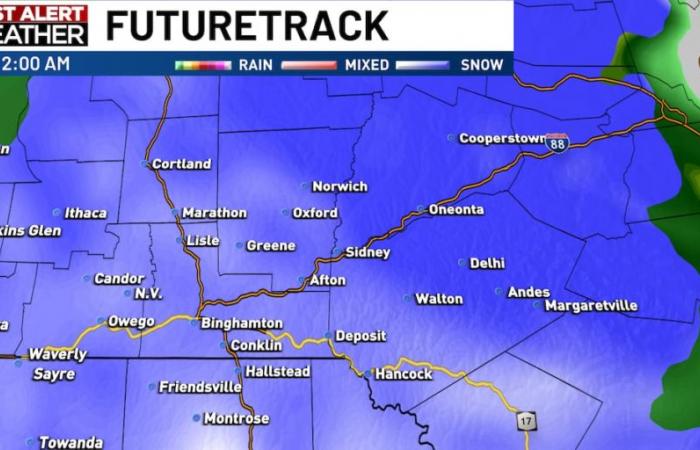 La première tempête de neige de la saison arrive