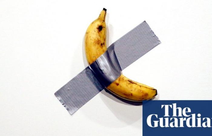 L’œuvre d’art en forme de banane de Maurizio Cattelan adjugée 5,2 millions de dollars aux enchères à New York