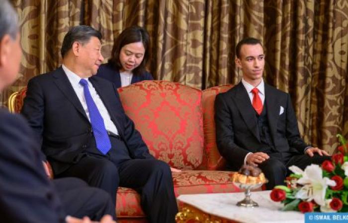 Sur Hautes Instructions de SM le Roi, SAR le Prince héritier Moulay El Hassan reçoit le Président chinois à Casablanca