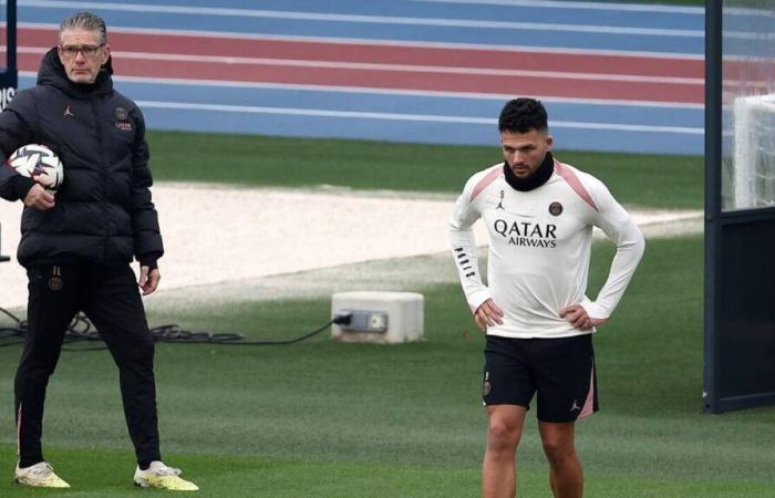 PSG. Gonçalo Ramos et Presnel Kimpembe présents lors de l’entraînement collectif, pas Nuno Mendes