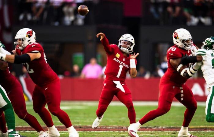 Le quart des Cardinals Kyler Murray a fait du bon travail en protégeant le ballon et n’a lancé que 3 interceptions en 10 matchs.