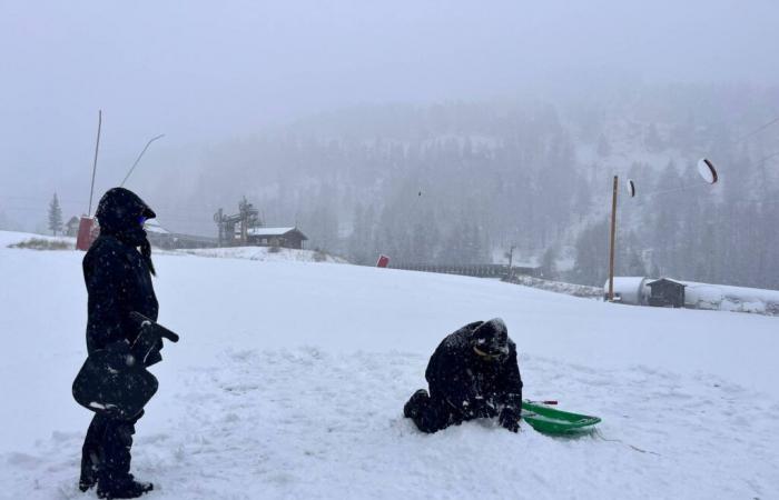 fortes chutes de neige sur les stations de ski des Alpes-Maritimes ce jeudi, découvrez les images