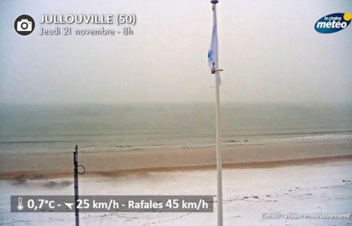 rafales à 155 km/h à l’ouest, neige en Île-de-France