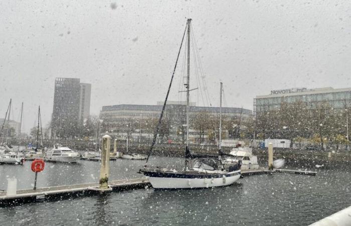 la neige arrive enfin au Havre