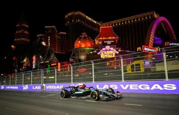 dans les rues de Las Vegas, Lewis Hamilton marque son territoire en tests