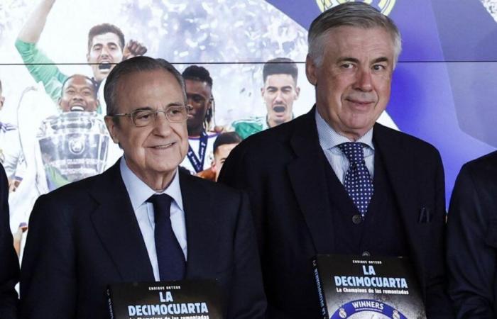 Carlo Ancelotti s’agenouille devant Florentino Pérez