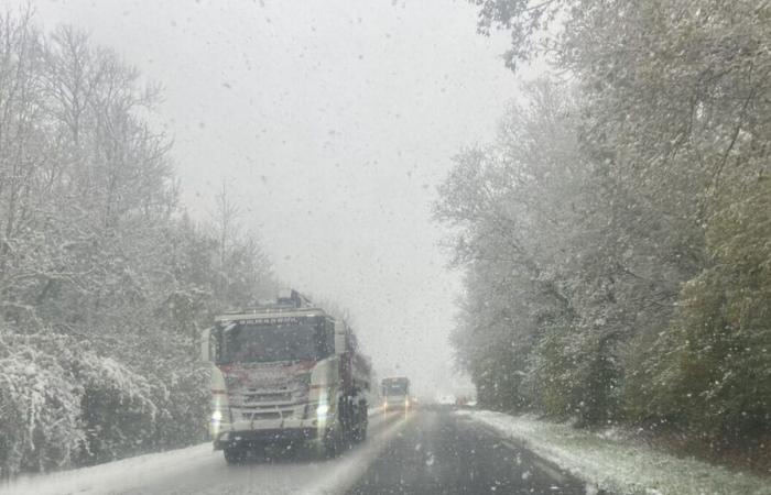 Thomas, 19 ans, bloqué par la neige sur l’autoroute A36