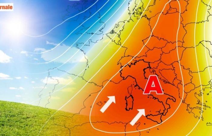 voici le retour de l’Anticyclone, cela va perturber la météo en Italie