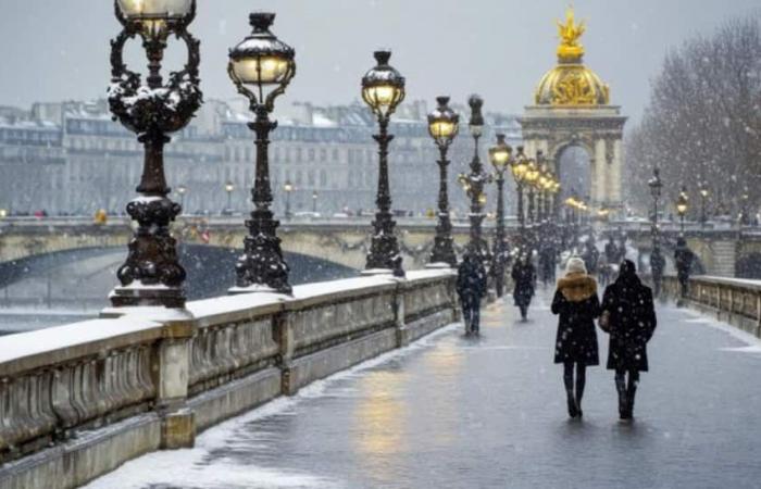 De fortes chutes de neige provoquent des pannes de courant et des perturbations de la circulation en France