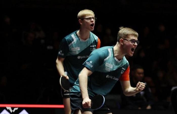 les frères Lebrun en finale du double des WTT Finals au Japon