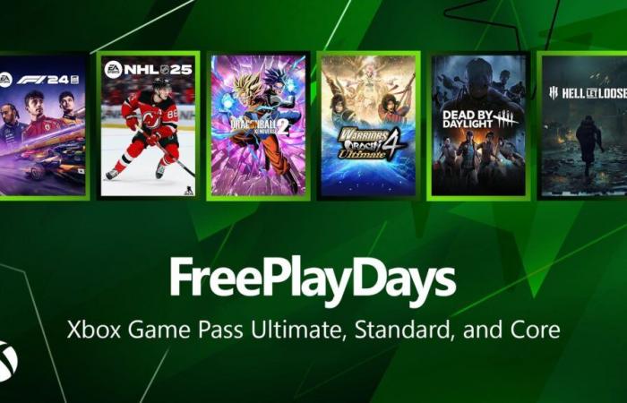 Xbox Free Play Days : 6 jeux sont gratuits ce week-end dont F1 24